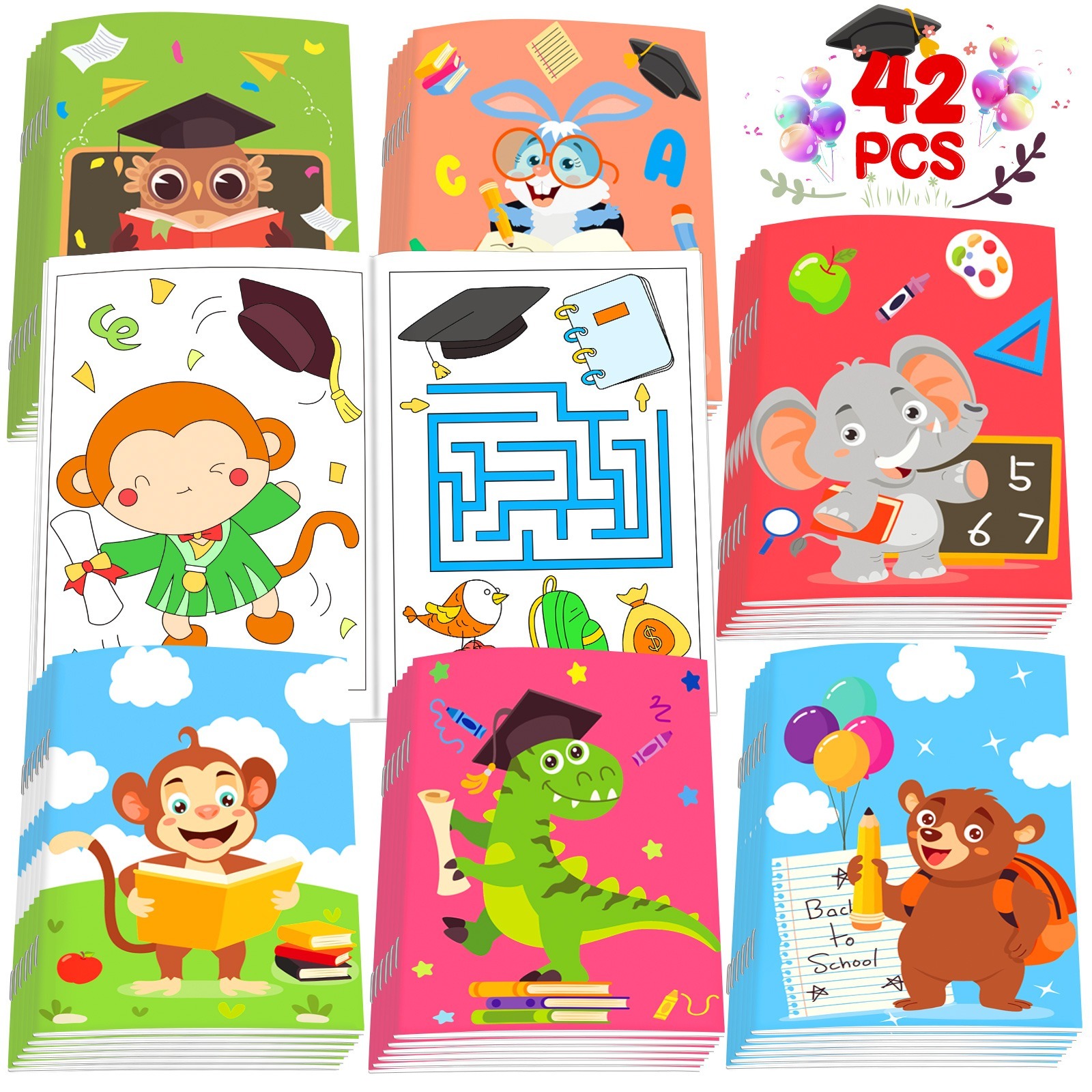 Graduation season maze book, with waterproof and wear-resistant pages, multiple difficulty levels's, combining education with entertainment, helping graduates embark on a new journey.