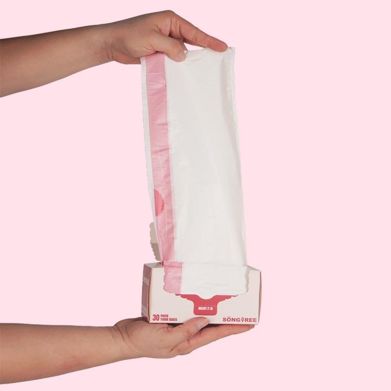 Drawstring garbage bags, suitable for all scenarios. A great cleaning item for easy use. With simple drawstring closure to keep your hands clean. Thick, durable and of huge capacity