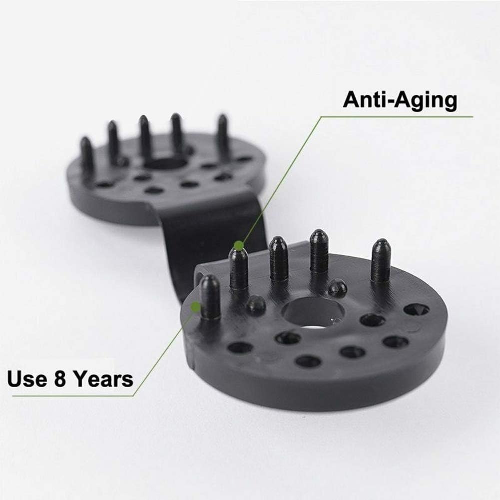 Mesh Cloth Clip Awning Fixed Button dezirZJjx 50Pcs Greenhouse Shading Net Fence Garden Plant Sunshade Mesh Clip Fixing Button - Black