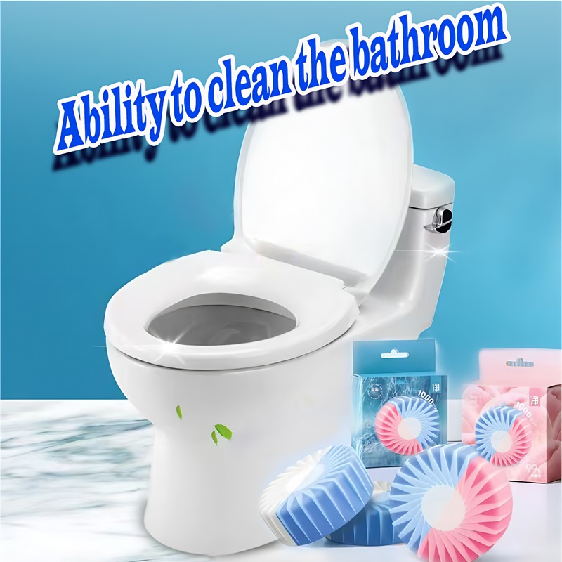 Toilet Cleaning Block Set - Surfactant Formula for Deep Cleaning & Odor Removal - Works with Standard & Smart Toilets