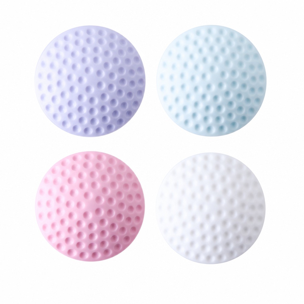 Macaron Color Silicone Anti-Collision Pads (Random Color), Porous Shock-Absorbent & Noise-Reducing Design, Wall & Furniture Door Handle Anti-Scratch Protector.