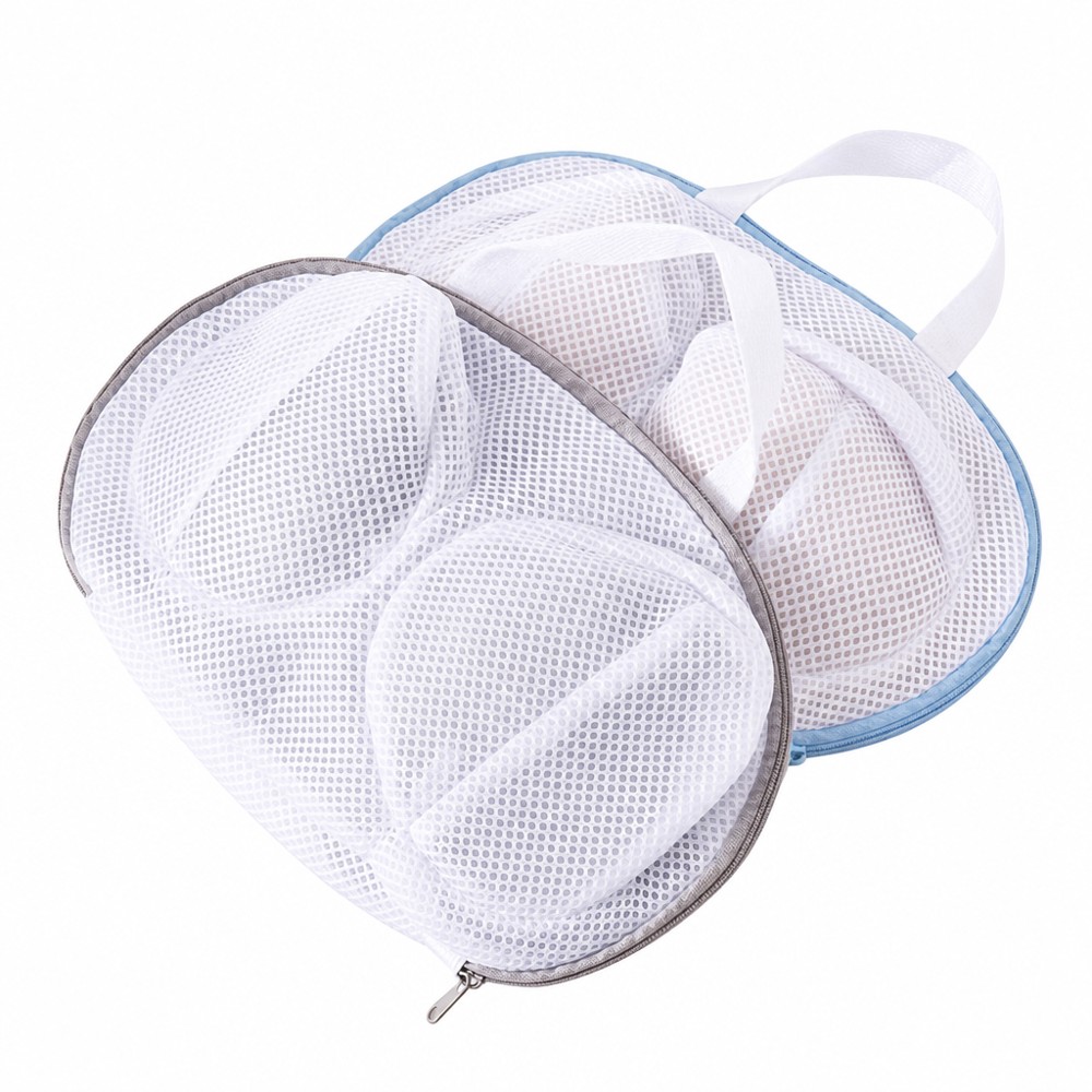 Bra Laundry Wash Bag, Double-layer Mesh for Deformation Prevention, Zipper Closure Protects Underwear from Snagging, Specialized Machine Wash Bag, Must-have for Home Laundry