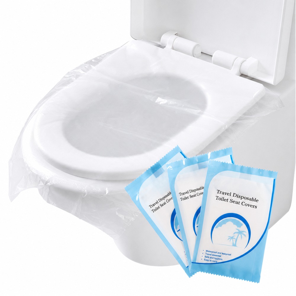 Disposable Toilet Seat Covers, Individually Sealed Packaging, Waterproof & Stain-Resistant, Hygienic & Dirt-proof, Universal for Business Trips, Travel, Home & Hotel Use.