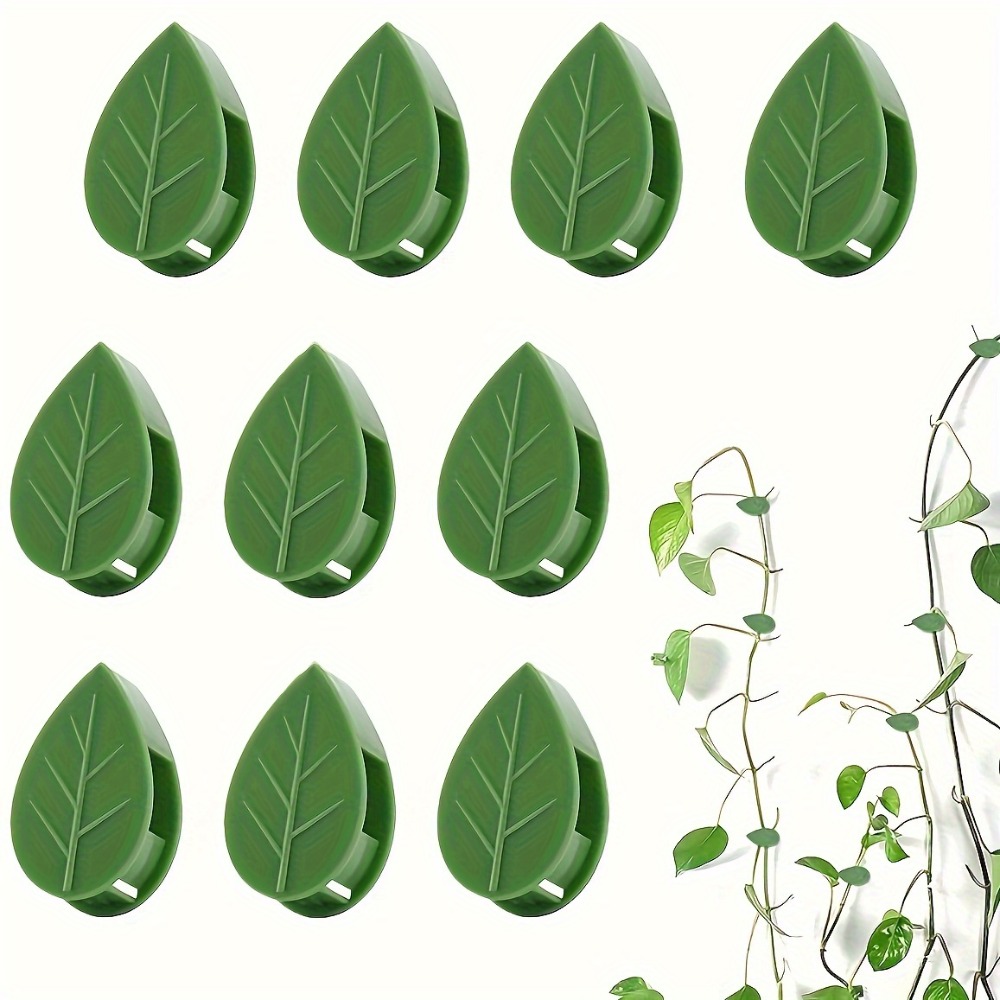 30pcs Invisible Plant Clips - Vine Support Clips for Wall Climbing Plants, Easy Installation & Plant Safe, Includes Vine Clips, Leaf Clips & Trellis Hooks for Natural Garden Wall