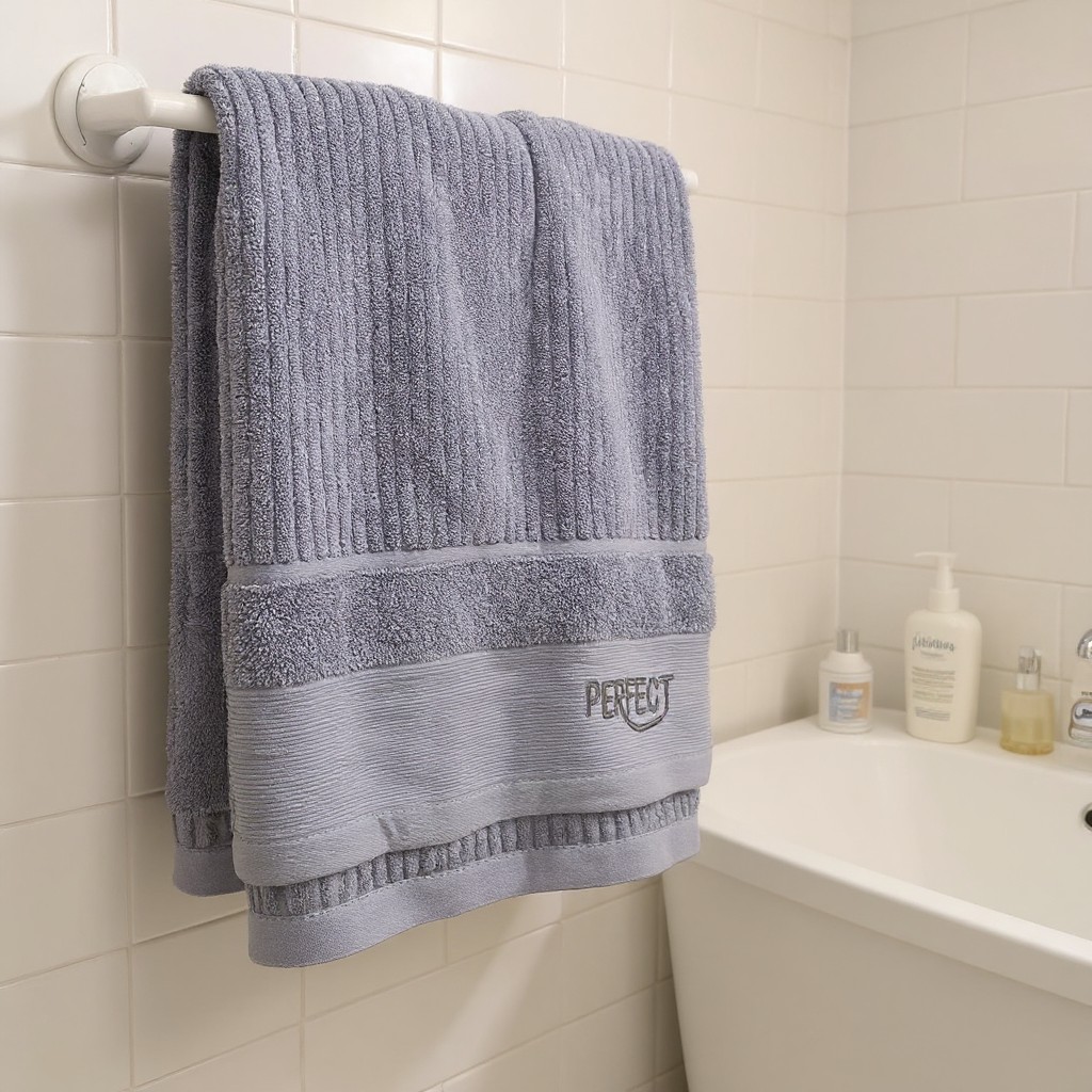 Bath towel: made of pure cotton, highly absorbent, soft and skin-friendly without lint, large size for comfortable wrapping, durable and easy to clean, essential for bathroom and home use.