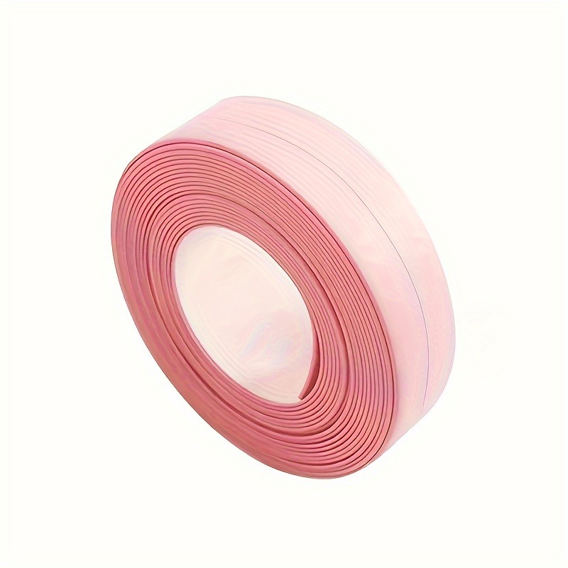 A roll of waterproof toilet seal tape, self-adhesive sealing tape for the bathroom. This bathroom waterproof tape prevents moisture and beautifies the gap stickers around sinks.