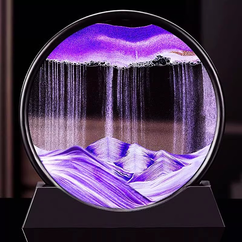 圆形玻璃流沙画沙漏