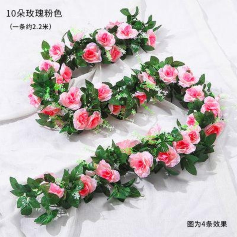 仿真玫瑰花藤