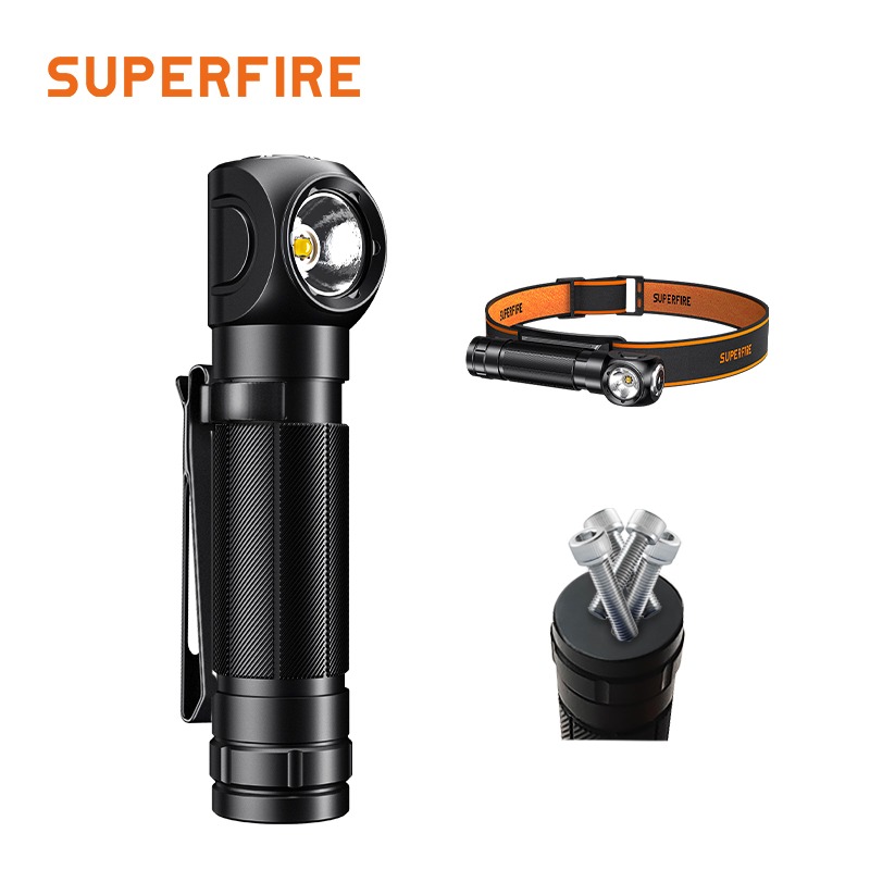 5-Mode LED Flashlight - Waterproof & Durable - Ideal for Hiking, Night Running, Fishing & Emergency Repairs