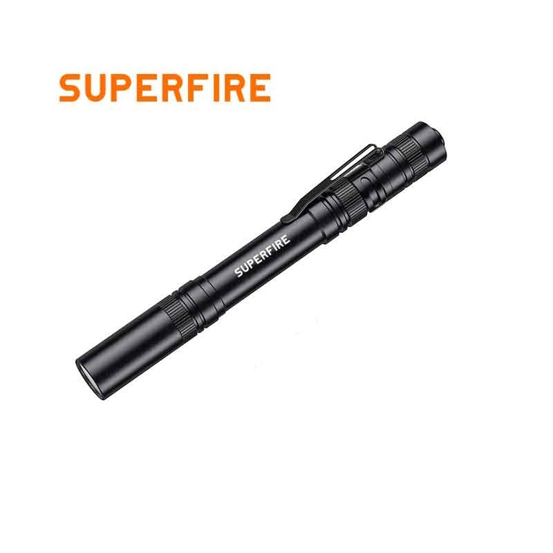 AAA Portable Pen Flashlight SUPERFIRE, Emergency daily light, Working, Mini Flashlight