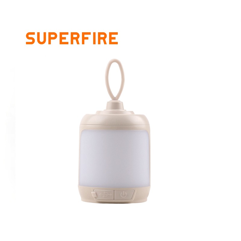 Outdoor Activities Portable Rechargeable Camping Lamps, SUPERFIRE Multi-functional Mini COB Tent Light, Camping Lantern