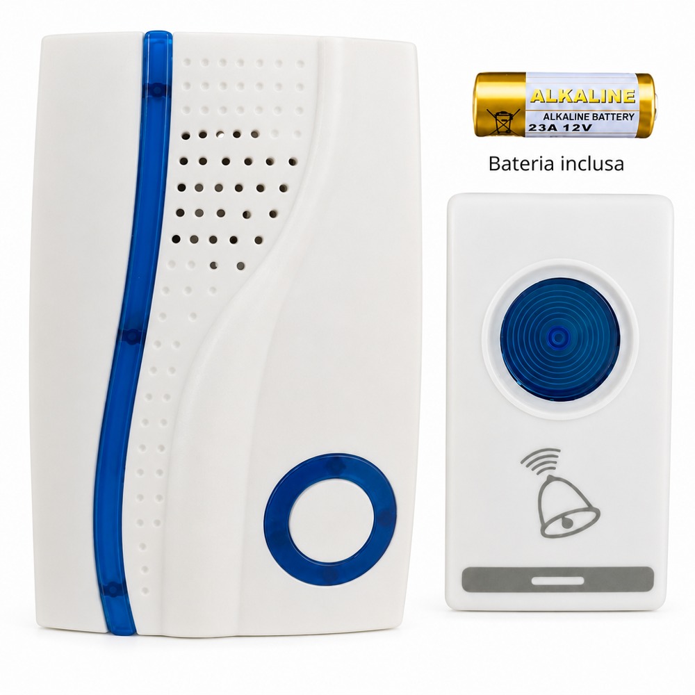 Wireless remote doorbell, long-range reception, simple calling doorbell for home use.