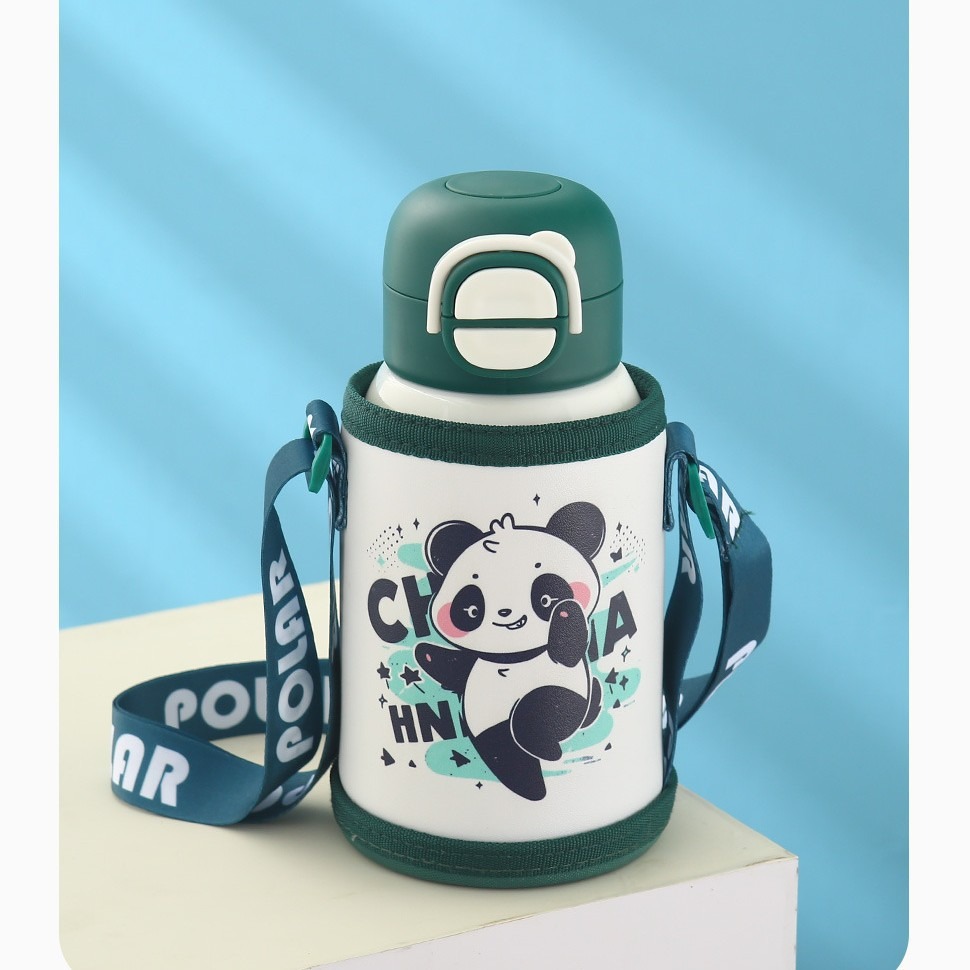 Kids' Insulated Water Bottle - 580ml stainless steel thermos with a leak-proof lid and straw | Suitable for school and outdoor activities