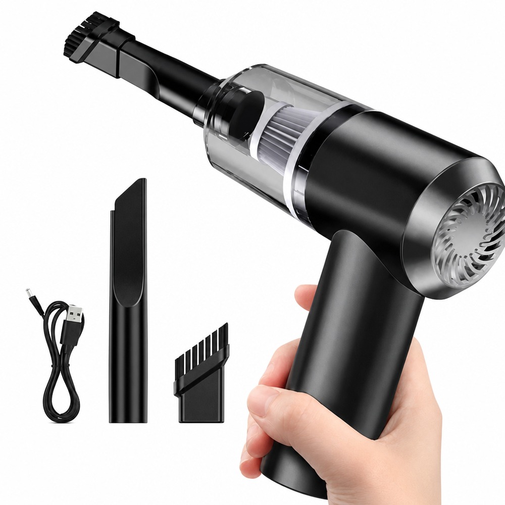 3-in-1 wireless handheld car vacuum cleaner, USB rechargeable high suction mini portable vacuum for home & auto