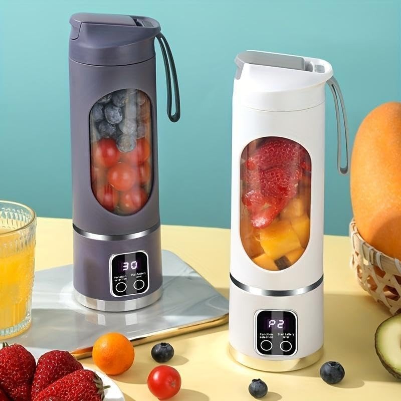 Mini Rechargeable Juice Cup: Wireless & Portable for On-the-Go Blending, Strong Battery Life & Easy to Store, Effortlessly Blends Fruits & Vegetables, Super Convenient for Daily Healthy Drinks