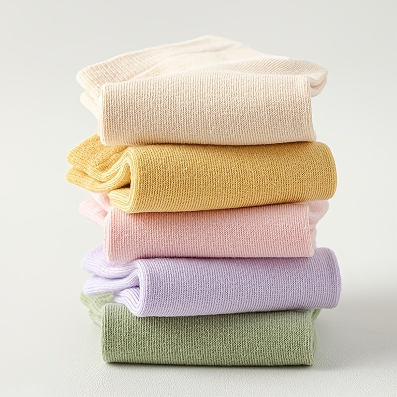 5 pairs Fashionable and Dynamic. Ladies' Cotton Socks. Lightweight and Breathable. Snugly Fit the Heel. With Unique Elements. Unlock New Trends in Style