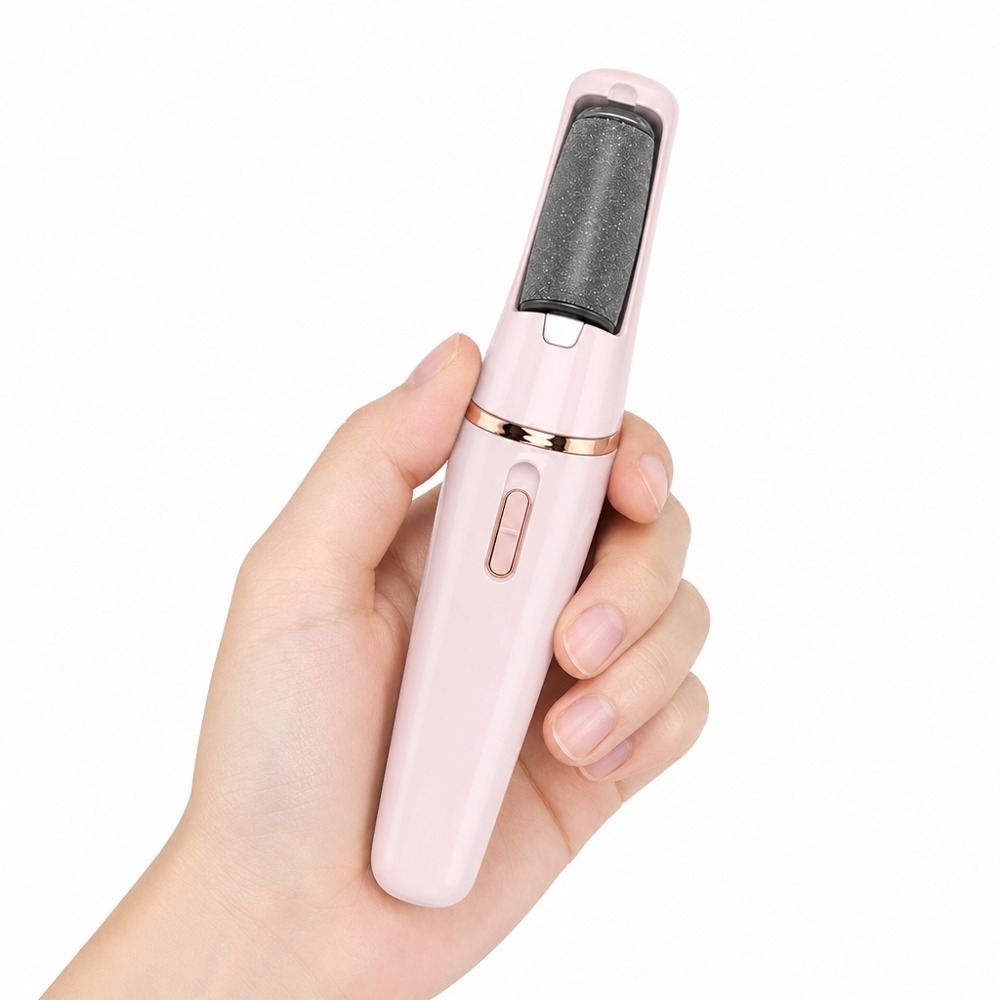 Portable electric foot callus remover with rechargeable design, fine grinding head removes dead skin and calluses for easy home foot care