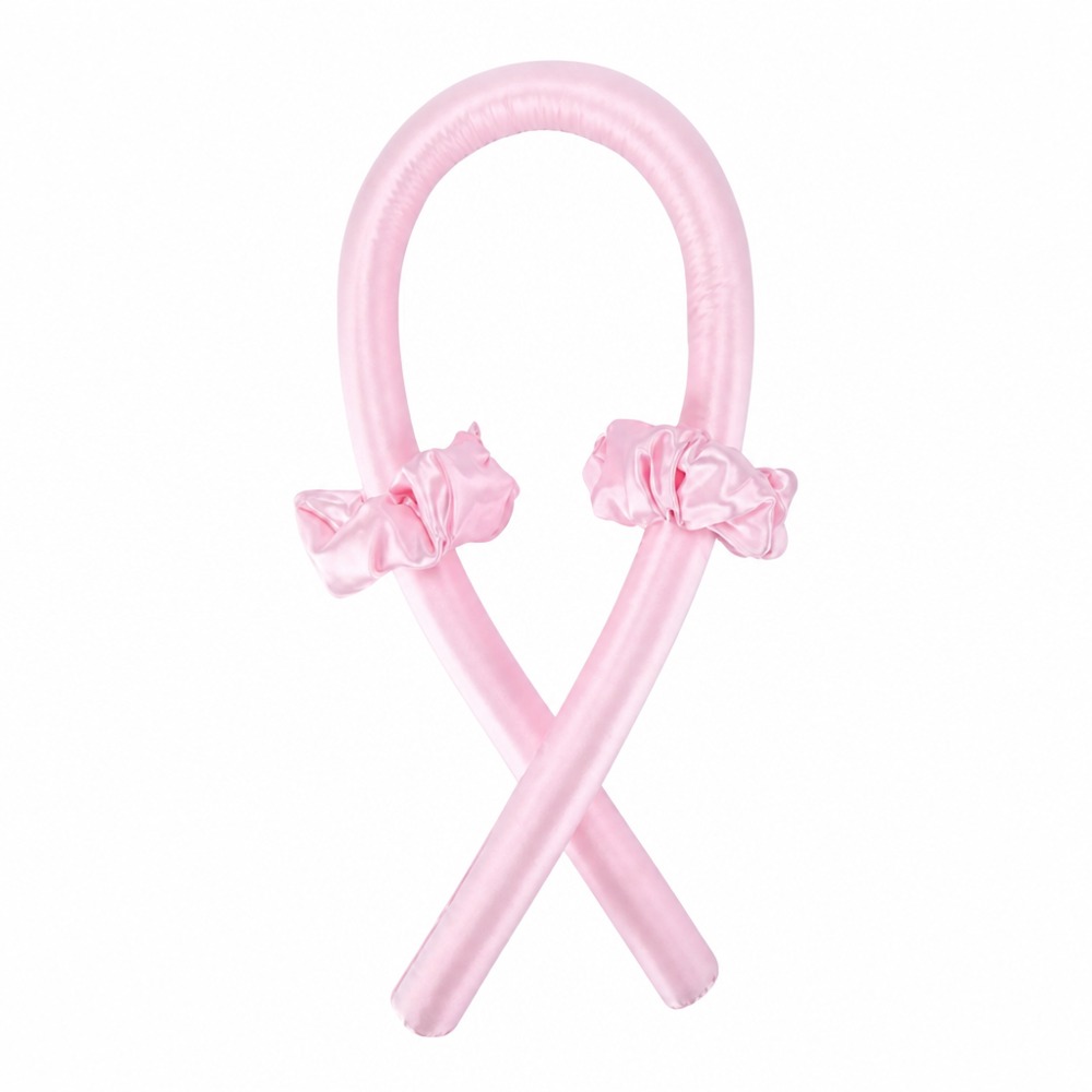 Heatless silk hair curler, no heat damage overnight sleep curling rod for big wave hairstyle