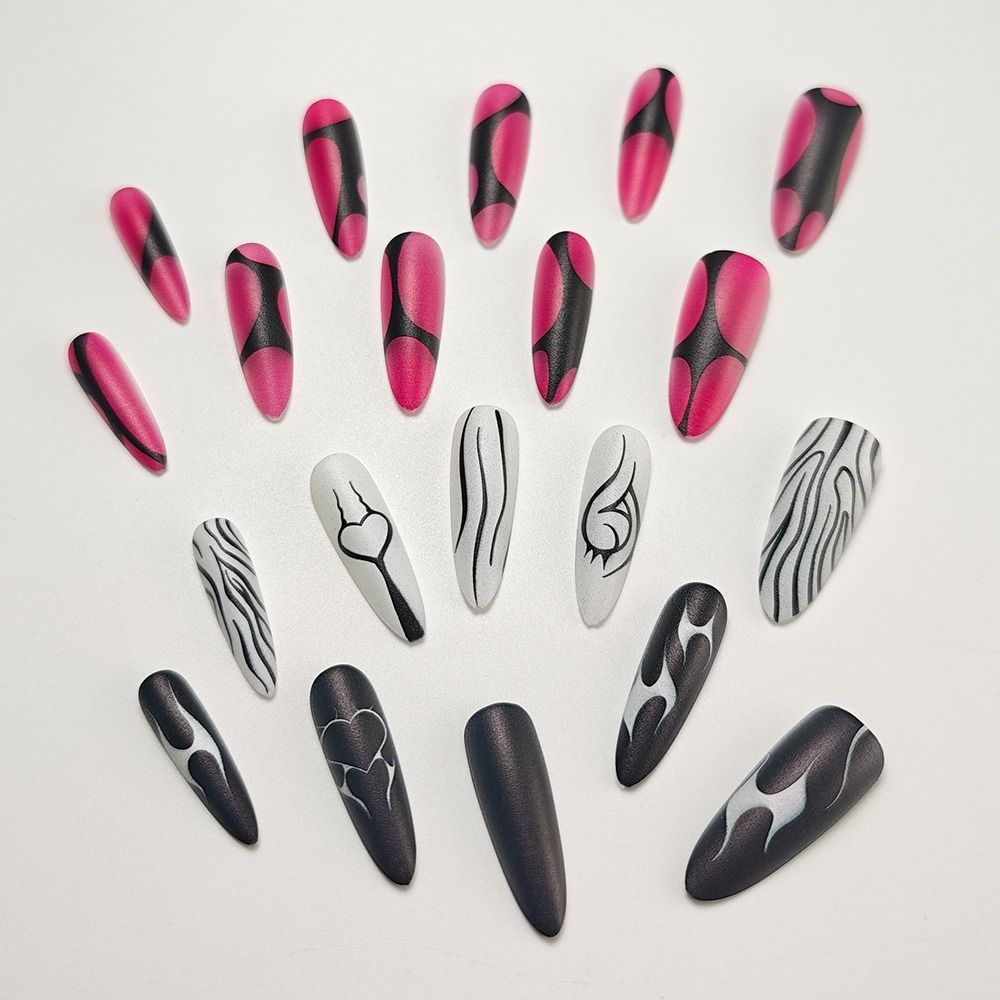 Long Stiletto Nails White to Pink Gradient Glossy Chrome Powder Pearl Halo Champagne Shimmer Daily Wear