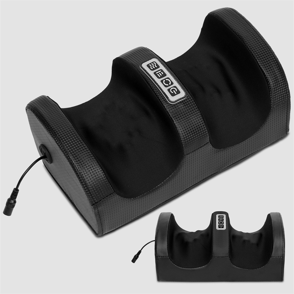 Dual-head foot massager: simulates human hand massage, adjustable in multiple intensity levels, covers foot acupoints, relieves fatigue, suitable for the whole family.