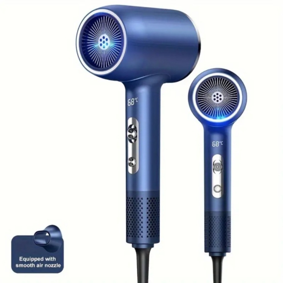 Professional 2400-watt high-power hair dryer, suitable for both salons and households. It features multiple temperature settings for quick drying and hair protection, truly a magic tool for hair styling.