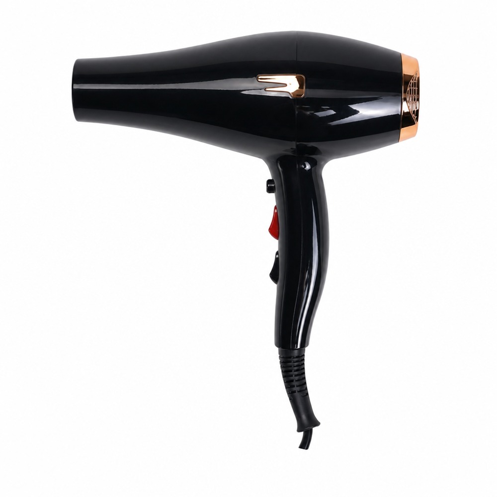 Model 9808 high-power hair dryer with multi-speed hot & cold wind settings, powerful airflow for home and salon quick drying & hairstyling.