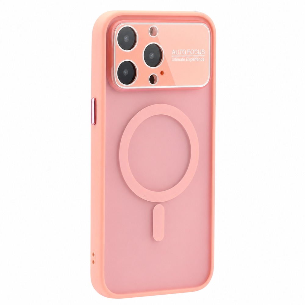 Skin-friendly matte magnetic phone case for iPhone 14 Pro Max, integrated large full camera cover, anti-drop, compatible with magnetic wireless charging