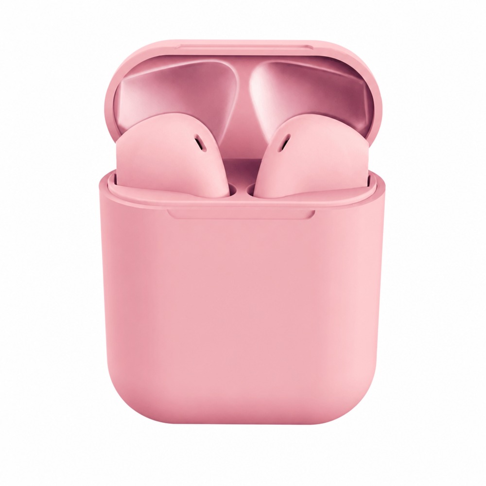 Macaron i2 TWS semi-in-ear Bluetooth earbuds with matte colorful shell, Bluetooth 5.0 auto open pairing, touch control, compact and compatible with iOS & Android phones.