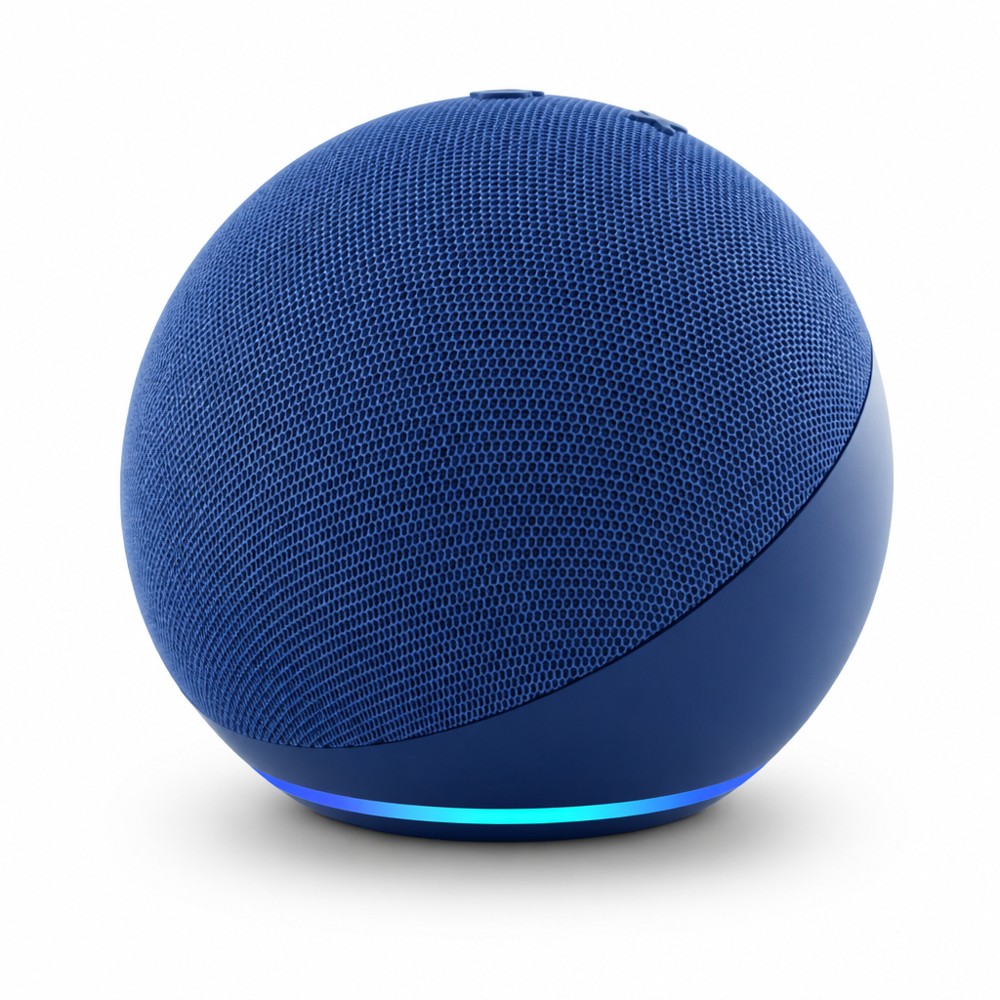 Alaxe spherical fabric Bluetooth speaker with surround stereo sound and bottom ambient light, portable wireless mini speaker for bathroom and outdoor use