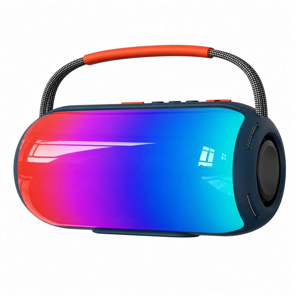 SD65 portable handle Bluetooth speaker with gradient RGB colorful lights, stereo bass, wireless audio for camping outdoor