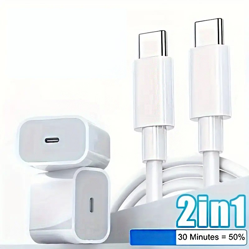 Fast Charging Cable with Data Sync - 3A Quick Charge - Universal Compatible for iPhone Android Samsung - Durable Tangle Free Cord