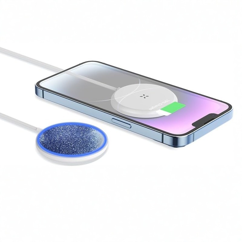 Phone Wireless Charger -Efficient Power Transfer via Copper Coils, Smart Temperature Control to Protect Battery, Ready for Charging Anytime at Home & Office