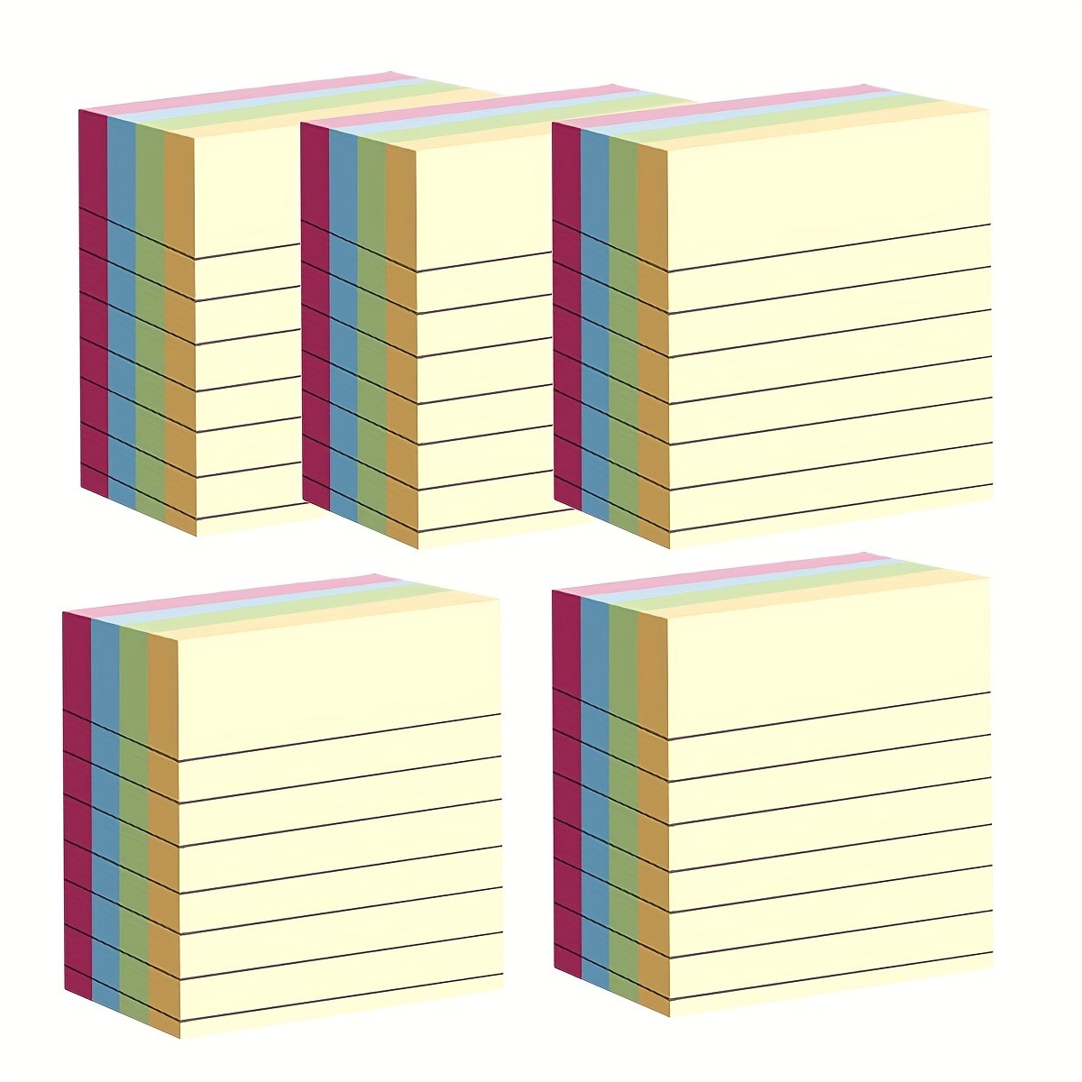 3x3 Inch Sticky Notes 500 Sheets Compact and Easy to Store Moderate Adhesion Without Residue Essential for Office Study and Reminders