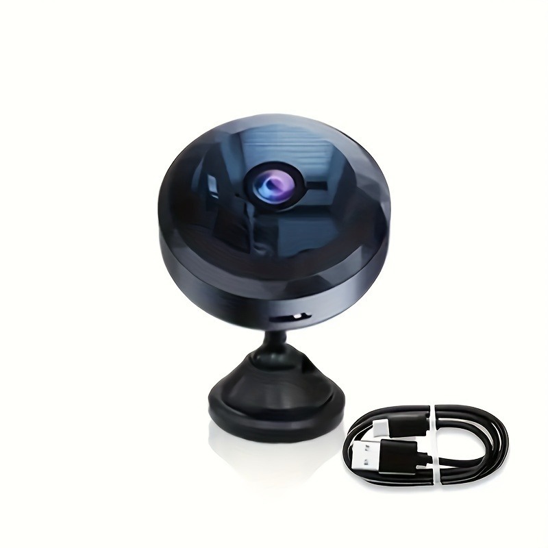 Round Security Camera - 1080P HD Indoor/Outdoor Surveillance (with Night Vision)