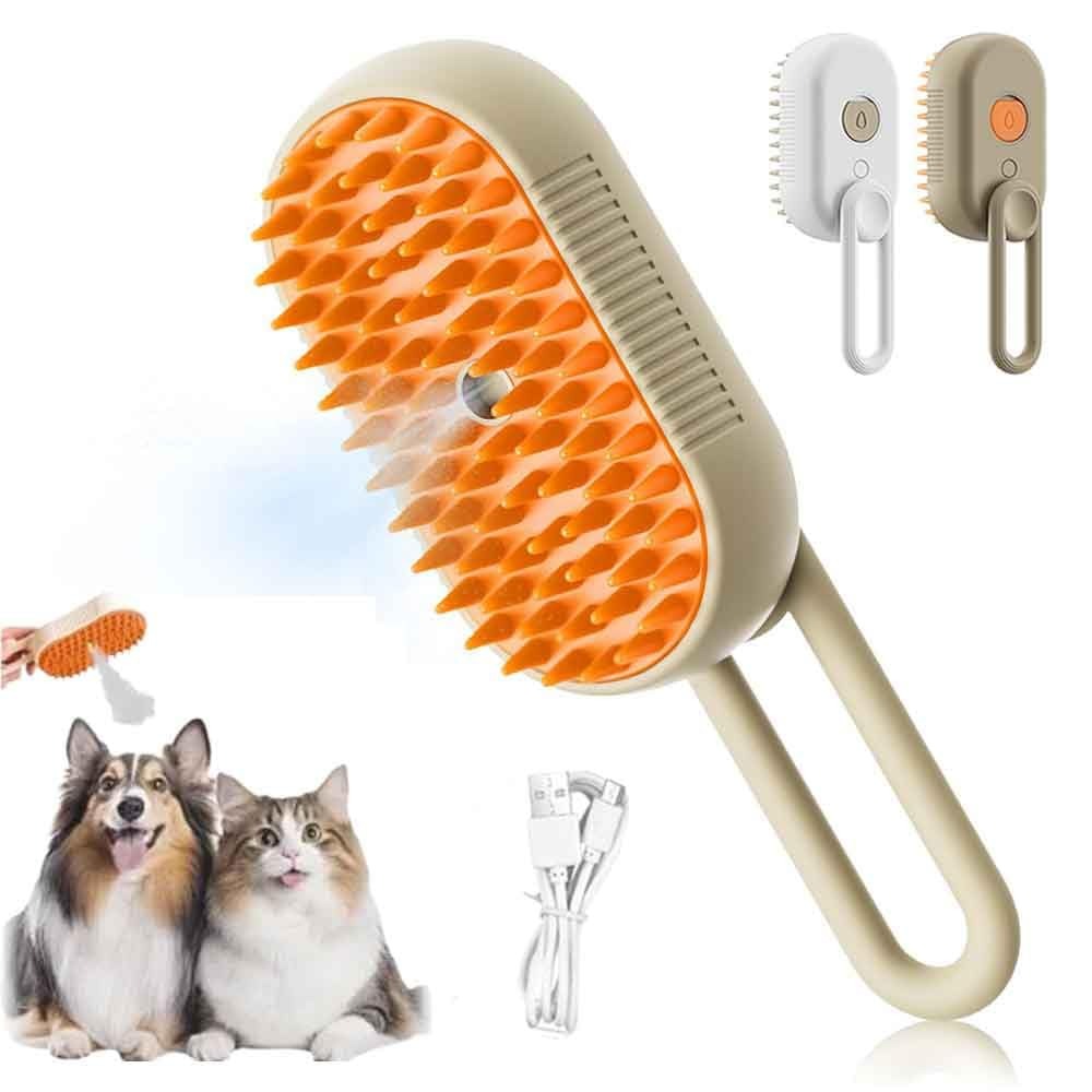 Pet Grooming Brush - Double-Sided Shedding & Massage Brush for Dogs and Cats, Removes Loose Hair Easily