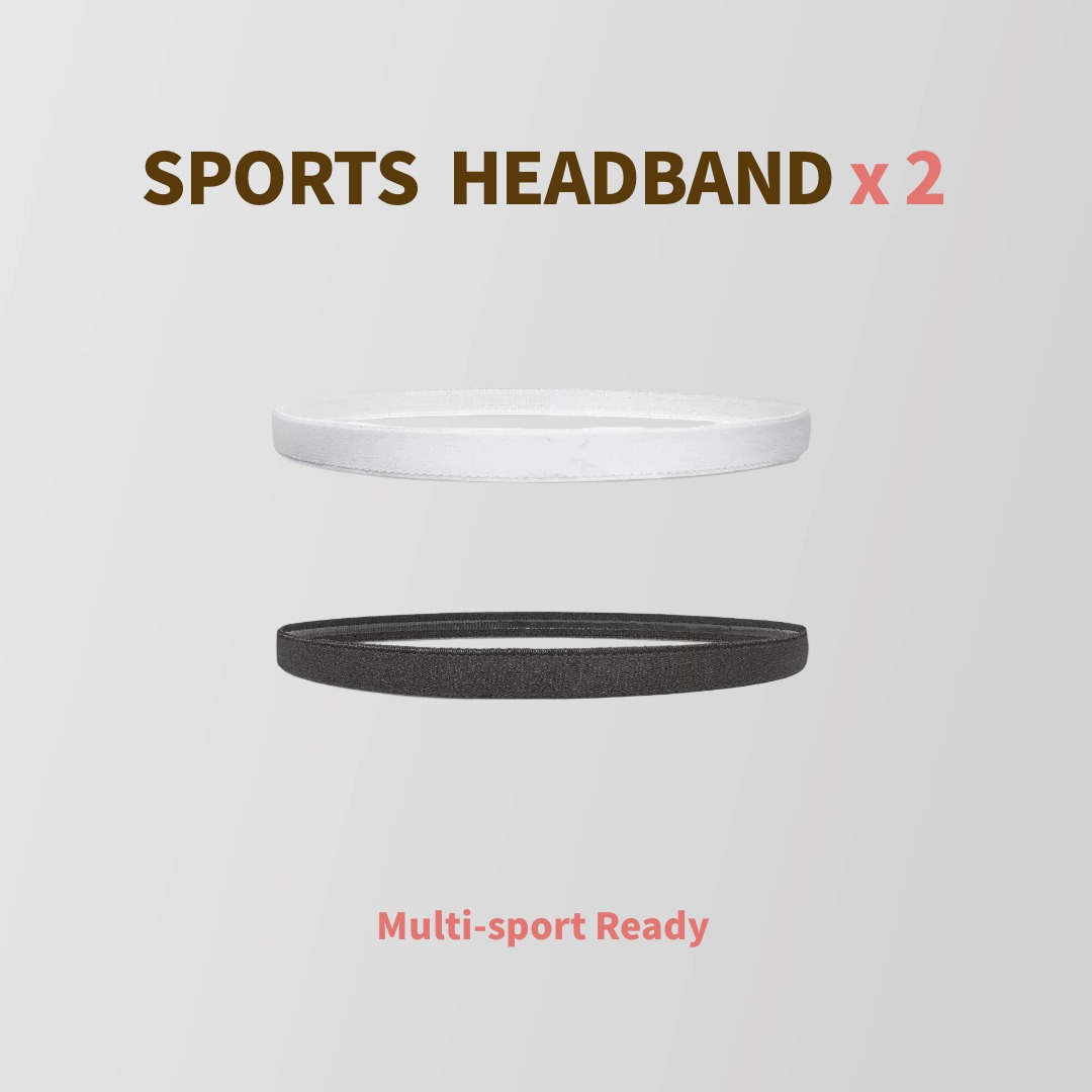 Simple sports headband, unisex, suitable for gym workouts, running on the playground, and home exercises. It's extremely lightweight and gives a feeling of being barely there. 
