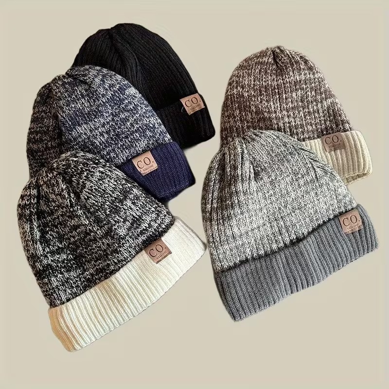 Men's Winter Warm Fleece Lined Beanie, Windproof Thickened Balaclava, Cold Weather Gear, Outdoor Sports Headwear