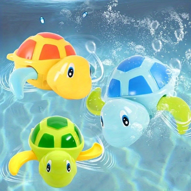 Tricolor Sea Turtle Pool Toy - Red, Green & Blue Swimming Turtle for Kids and Adults, Fun Floating Decor for Pools, Baths, and Home Decoration (Waterproof & Durable Design)