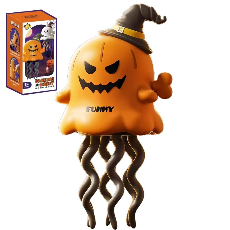 Yellow Fun Ghost Toy: Compact & Portable with Built-in Fun Effects, Essential Atmosphere Item for Halloween Costumes & Parent-Child Interaction