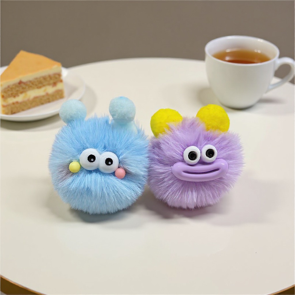 Cute Cartoon Plush Keychain (soft and fluffy material / various lovely designs, suitable for home decor or daily use, a fun gift choice)