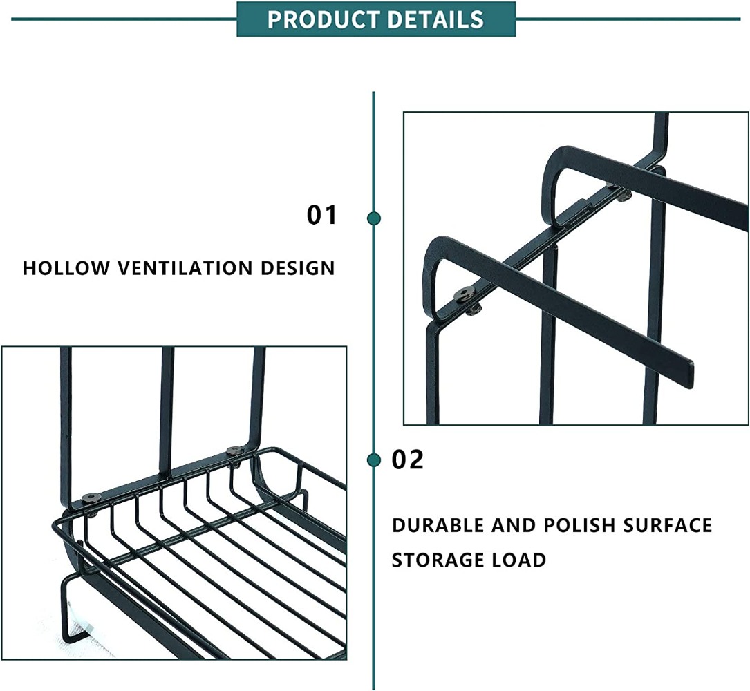 KD Dishcloth Holder Wall Mounted Rust Proof Drying Rack for Kitchen ...