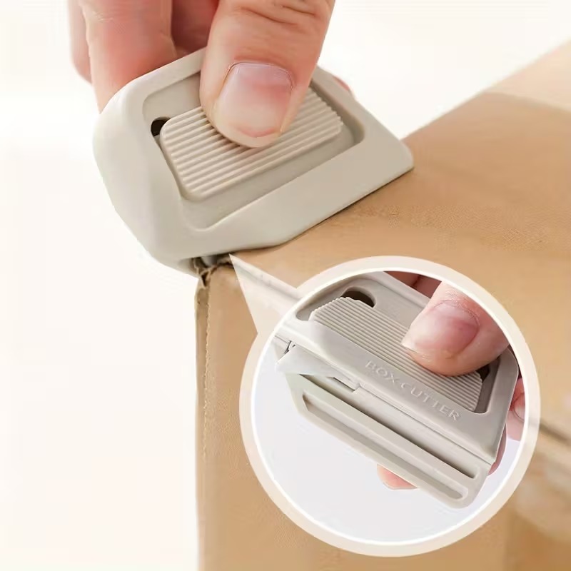 Multifunctional Box Cutter: Safe & Hand-Friendly, All-in-One for Unboxing, Can Opening & Paper Cutting, Super Convenient for Daily Use
