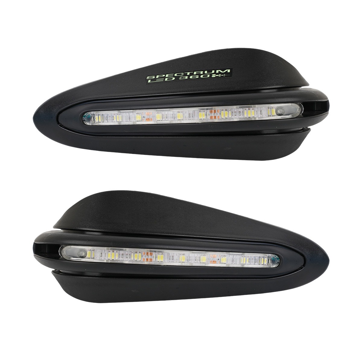 带 SPECTRUM LED 360 灯光的摩托车护手罩