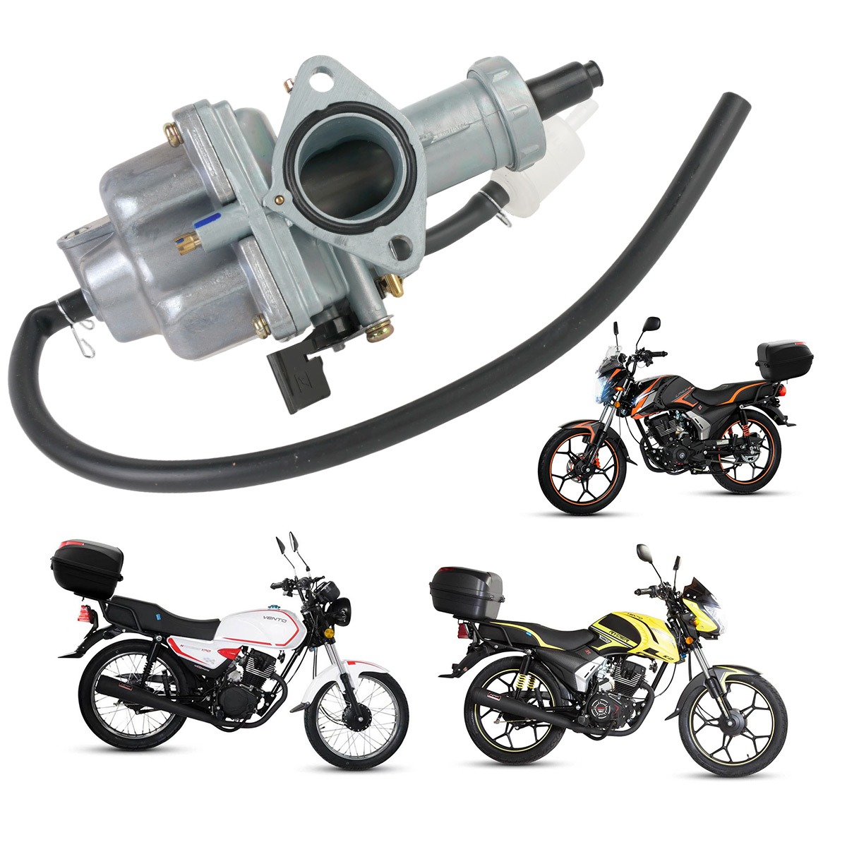 适用于 VENTO LITHIUM 190 (24-25)、RYDER 190、XPRESS 170 (24-25) 摩托车的化油器总成