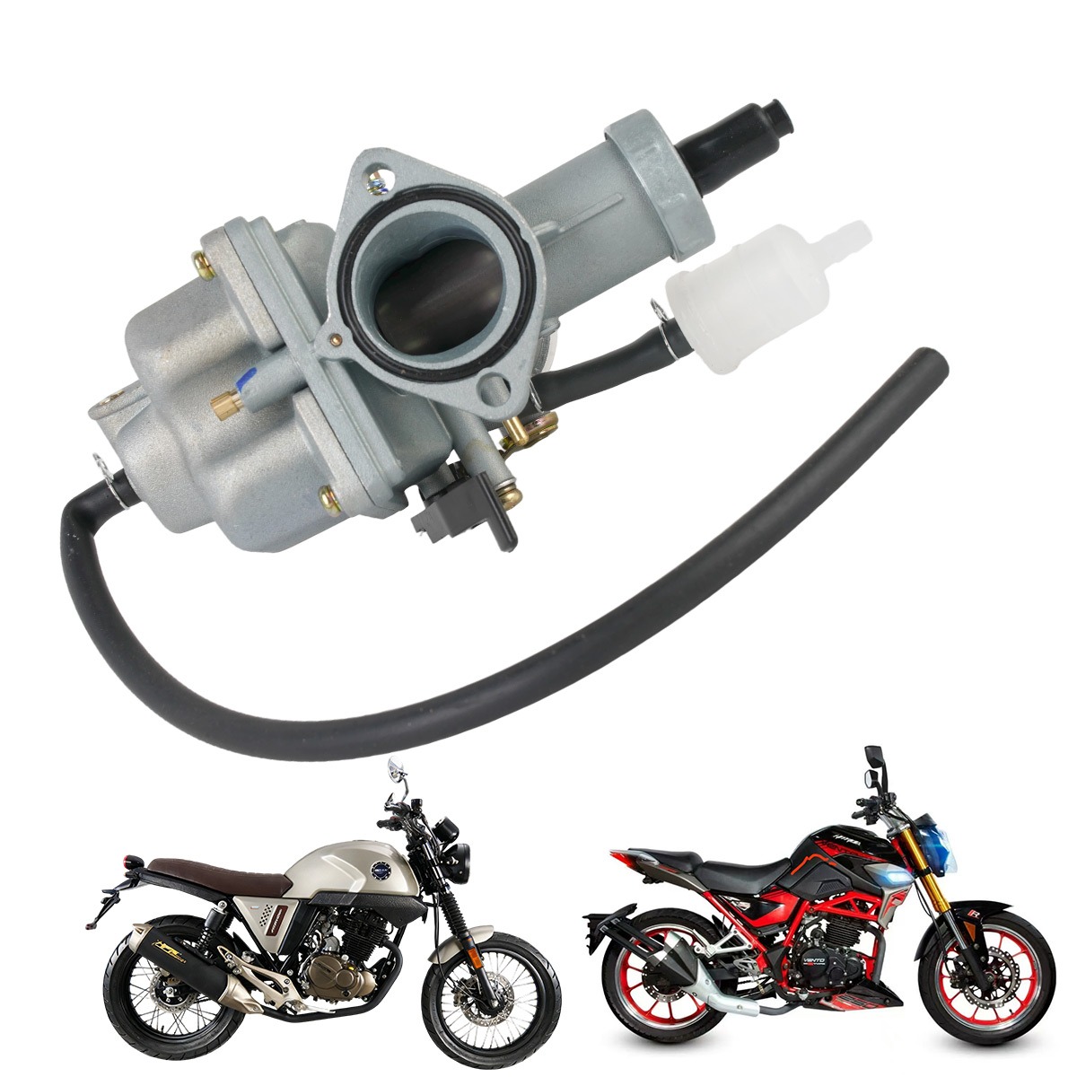 适用于 VENTO NITROX 250 T2 (20-23)、NITROX 200 (20-23) 摩托车的化油器总成
