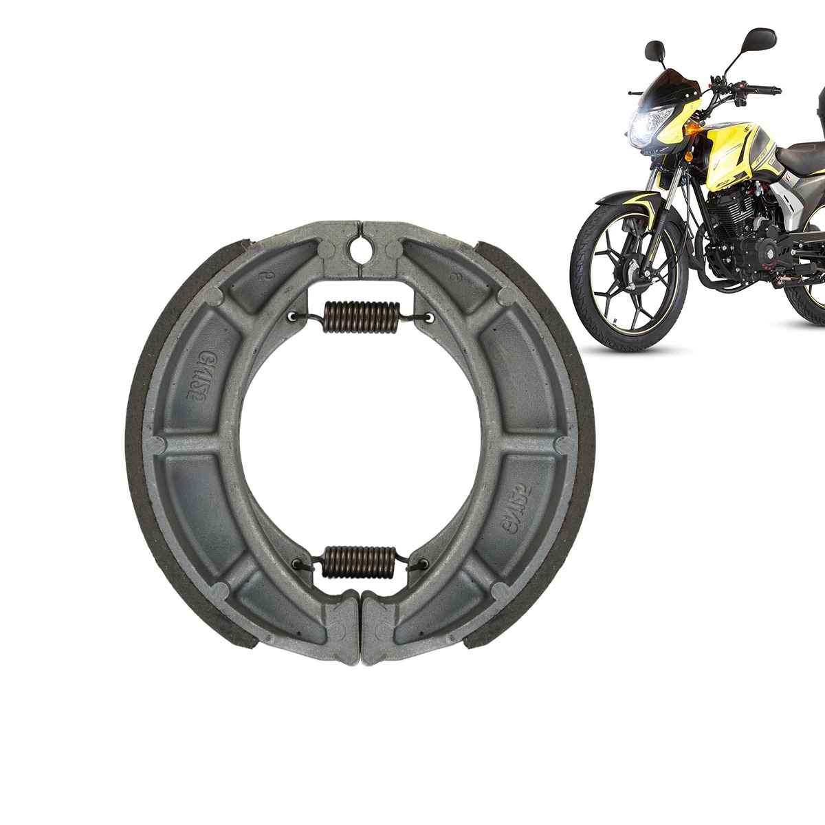 适配 RYDER19024、SUZUKI EN 125 HU (07-19)、VENTO RYDER 190 (24-25) 车型的前刹车皮，制动效果稳定耐磨耐高温，能有效缩短刹车距离提升骑行安全。