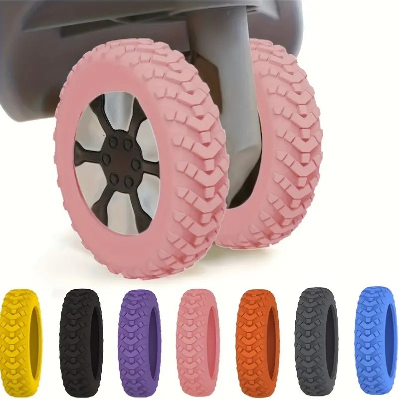 8pcLuggage wheel covers are made of wear-resistant and elastic ...