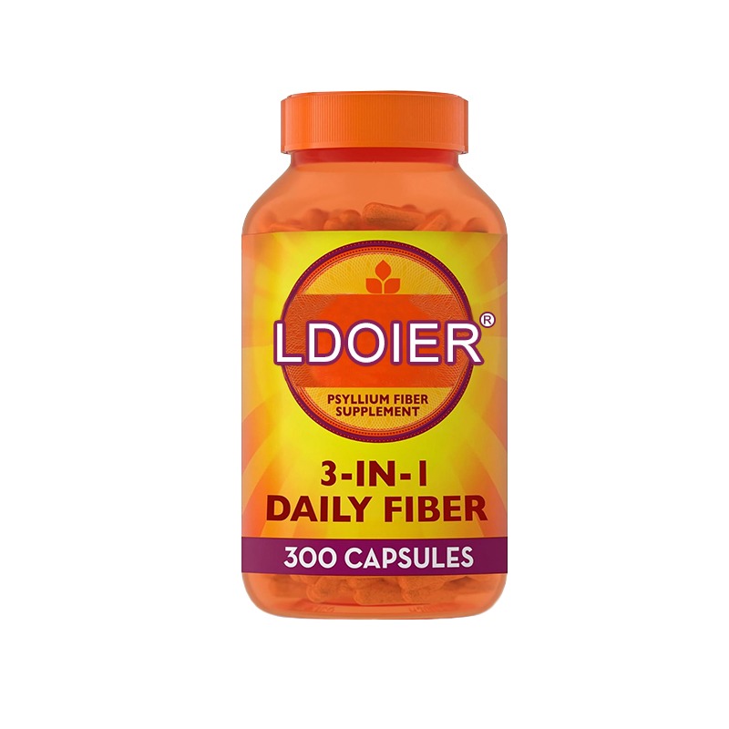 Psyllium Husk Fiber & Multivitamin Complex Supplement - Contains Vitamin C, Zinc and Probiotics to Support Digestive Health and Immune Function - 300 Capsules