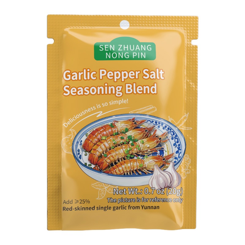 3pc Garlic Pepper Seasoning Powder - Savory and Spicy Blend (Suitable for Fried Chicken, French Fries, and BBQ)