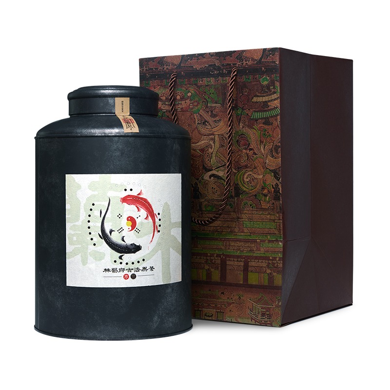 Premium Mulan Dark Tea 500g - Traditional Chinese Hei Cha | Aged & Naturally Fermented | Rich Earthy Flavor | Eco-Friendly Tin Can